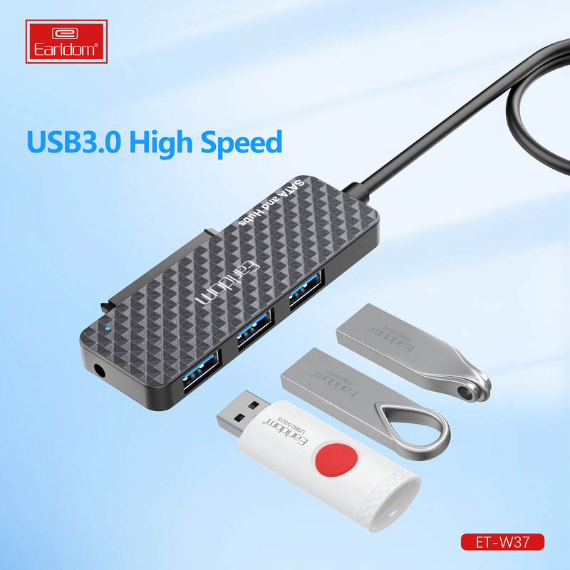 مبدل USB  USB-C به SATA  هاب USB3 ارلدام مدل W37