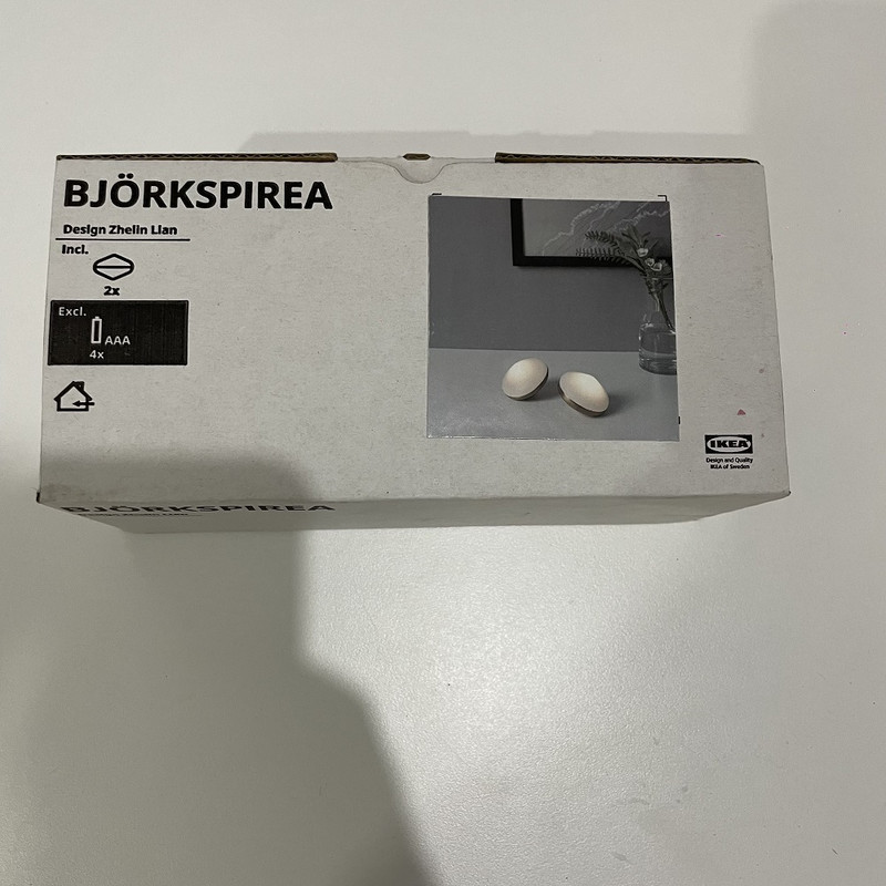 چراغ تزیینی ایکیا مدل BJORKSPIREA-NEW بسته 2 عددی