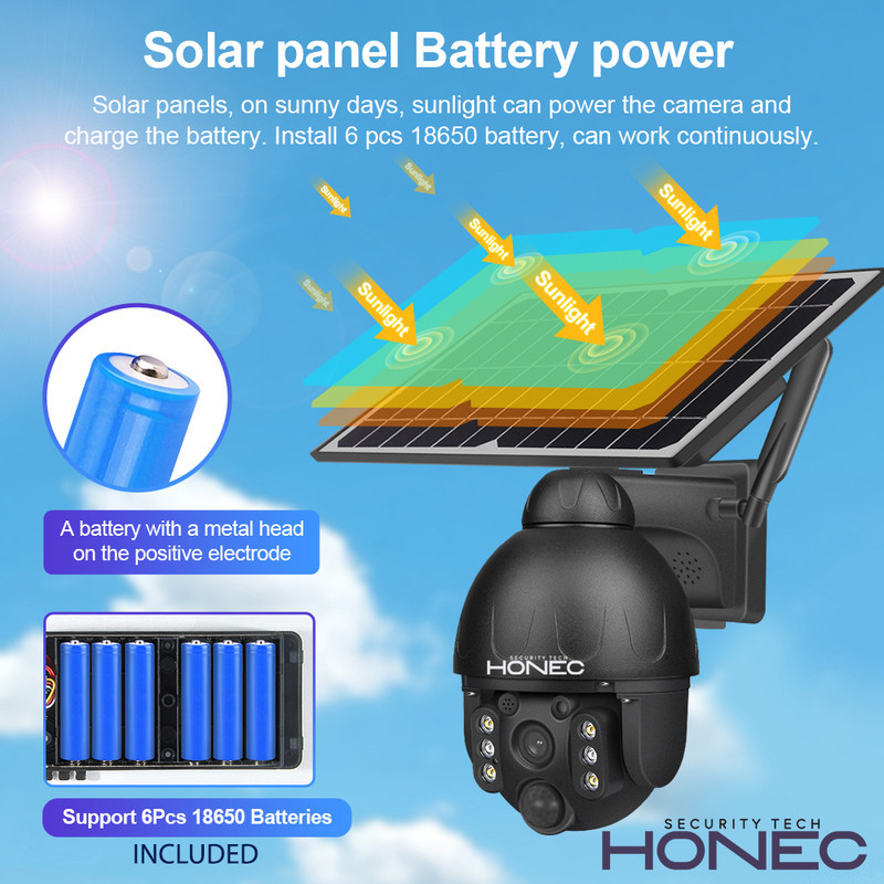 دوربین مداربسته تحت شبکه هونک مدل خورشیدی HN-S588-4G-Solar