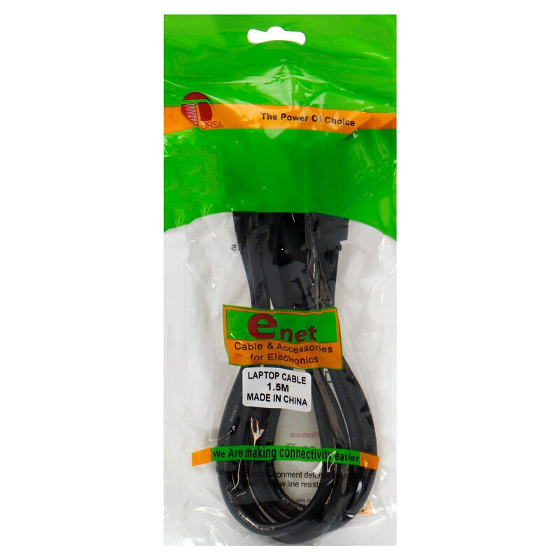 کابل برق سه پین آداپتور لپ تاپ اینت مدل Power Cable طول 1.5 متر