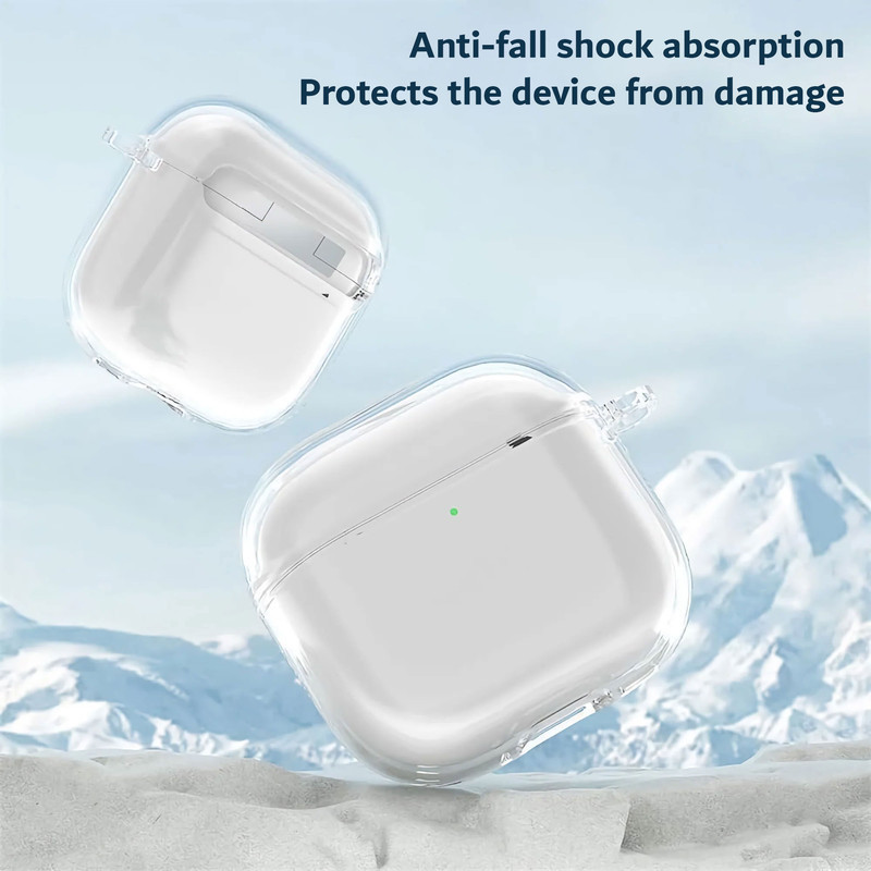 کاور هاپلایت مدل Clear Transparent HL مناسب برای کیس اپل AirPods 4