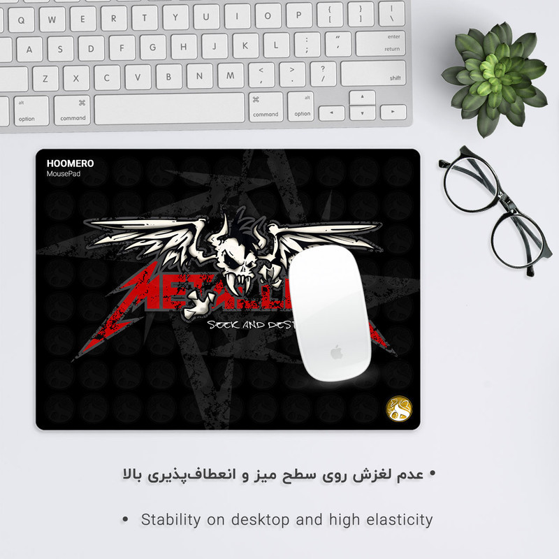 ماوس پد هومرو مدل A6108 طرح متالیکا