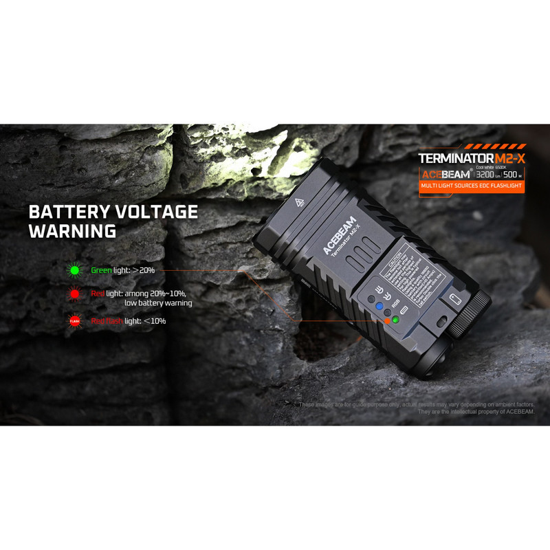چراغ قوه ایس بیم مدل Terminator M2-X