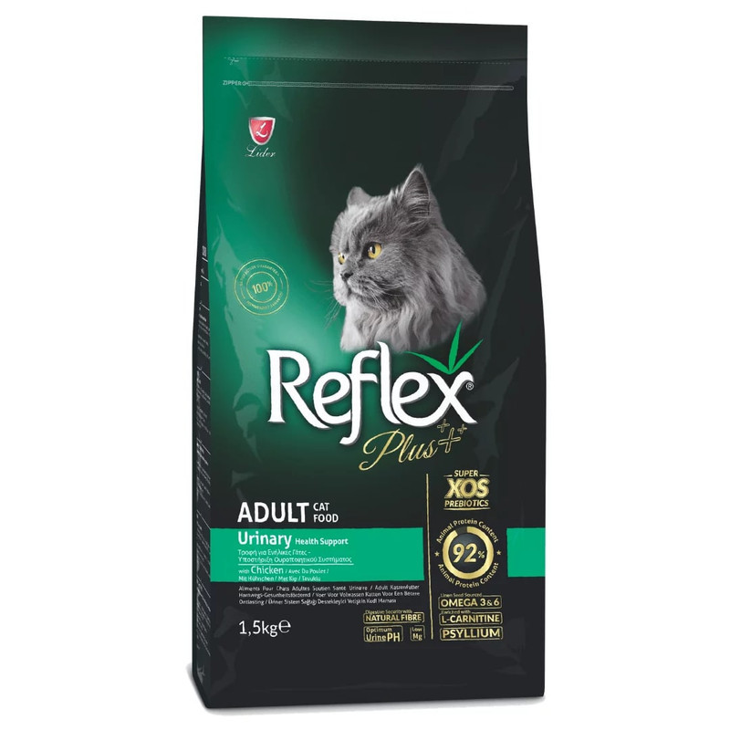 غذاي خشک گربه رفلکس پلاس مدل Urinary with Chicken وزن 1.5 کيلوگرم