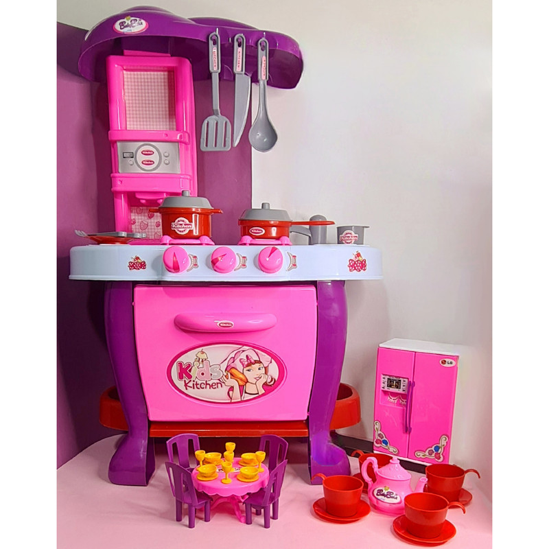 ست اسباب بازی آشپزخانه مدل little chef مجموعه 63 عددی