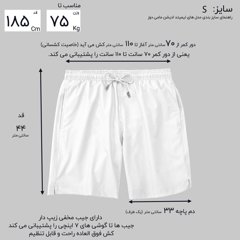 شلوارک راحتی مردانه مامی دوز مدل ردتنبل