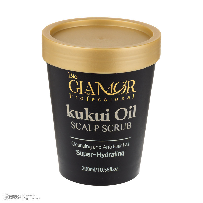 اسکراب پوست سر گلامور مدل kukui oil حجم 300 میلی لیتر