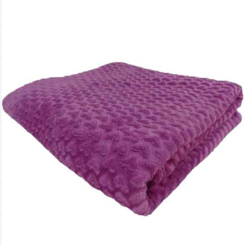 پتو مسافرتی گلبافت مدل ژله ای طرح قلب سایز 210x145 سانتی متر