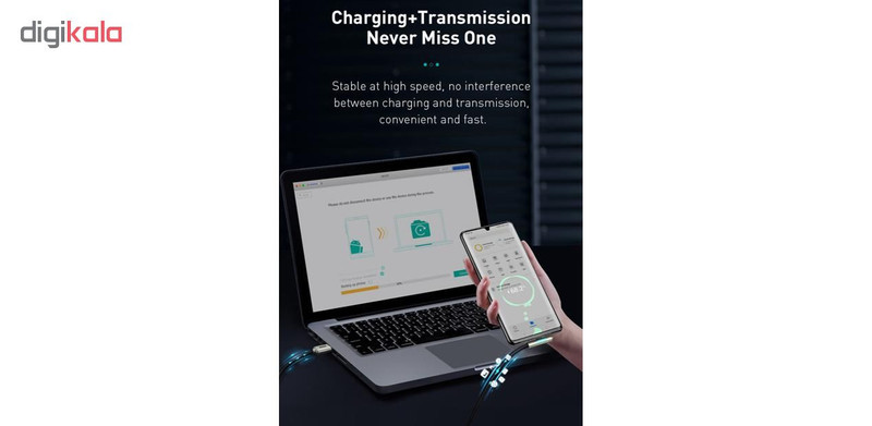 کابل تبدیل USB به USB-C باسئوس مدل CAT7C-B طول 1 متر