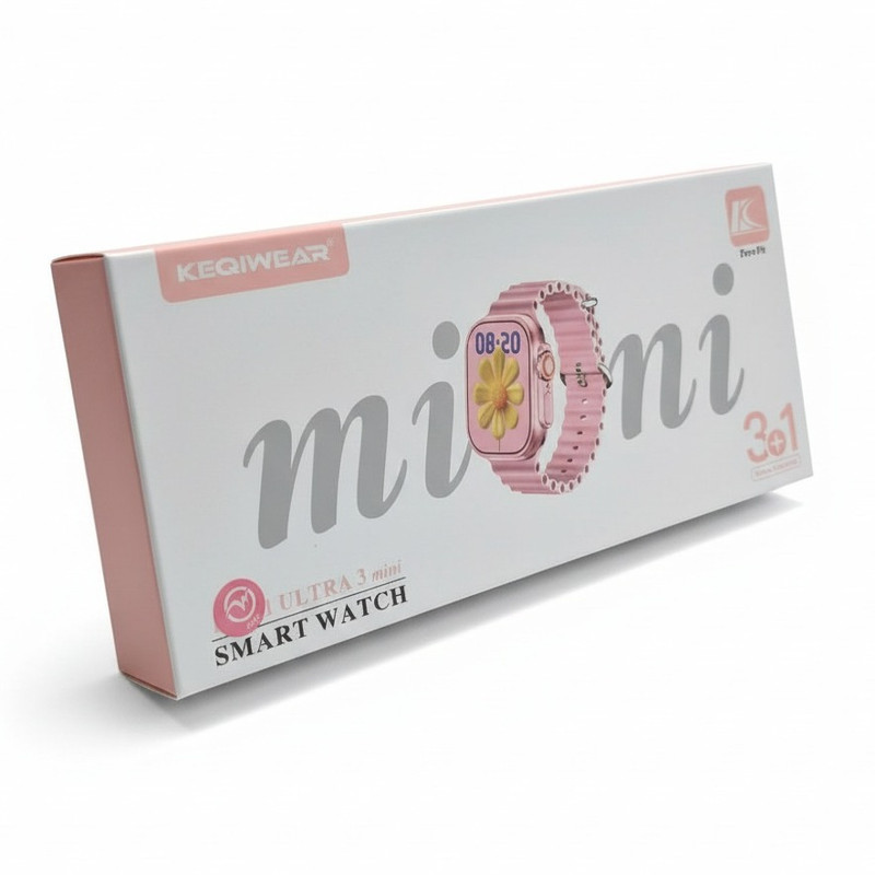 ساعت هوشمند 41 میلی متری ککیو ویر مدل ULTRA 3 mini با بند سیلیکونی