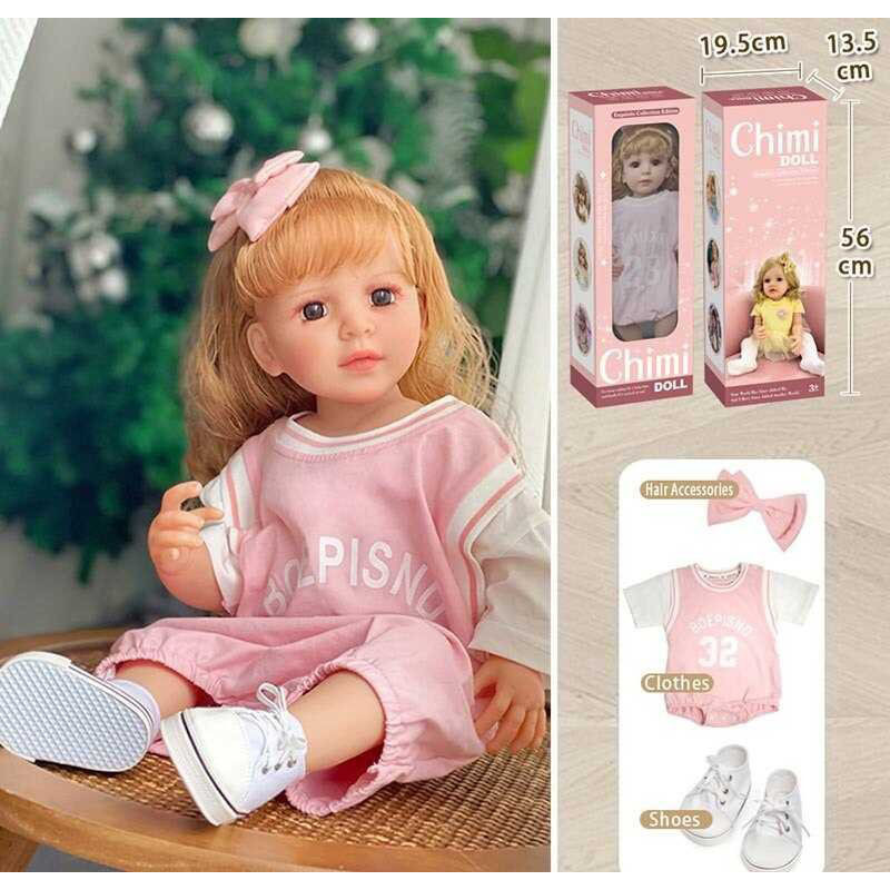 عروسک سیلیکونی مدل Reborn-Baby ارتفاع 50 سانتی متر