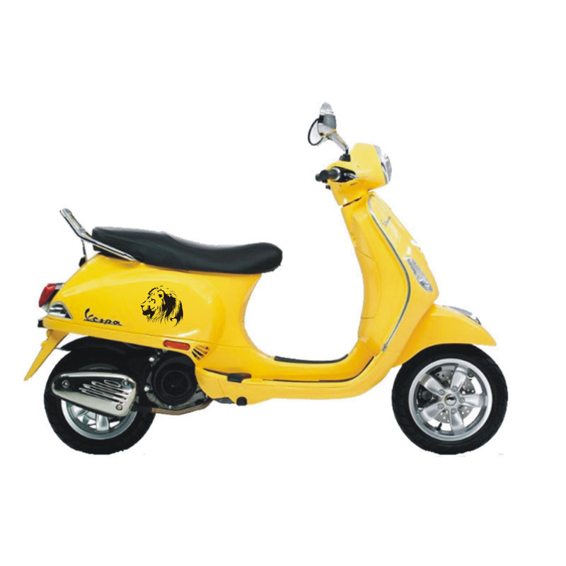 برچسب بدنه موتورسیکلت لیزارد مدل فانتزی طرح شیر کد LZD-1029