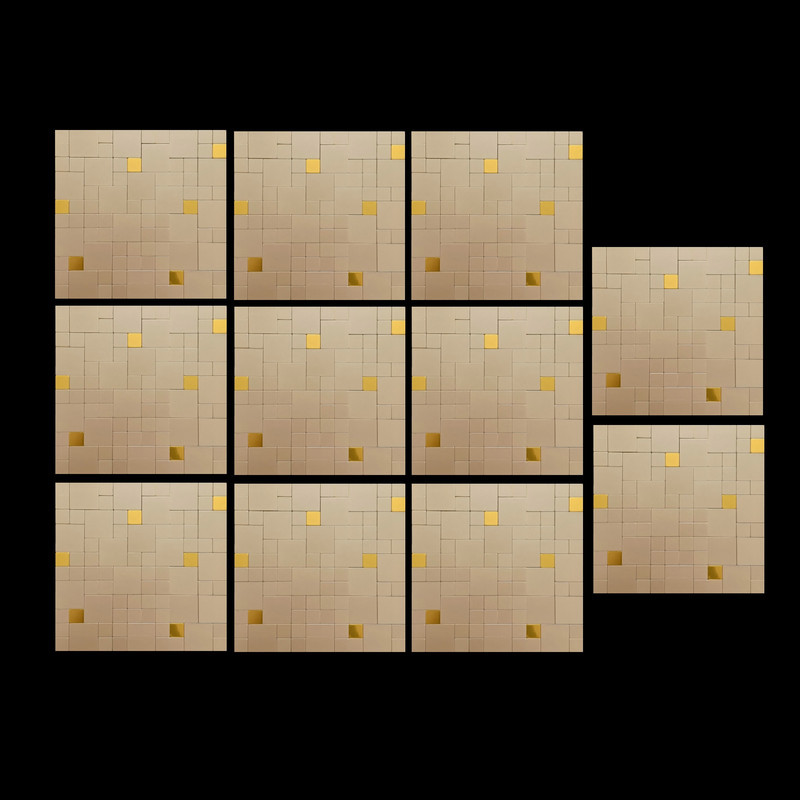 دیوارپوش مدل تایل بین کابینتی پشت چسبدار کد 2044 بسته 11 عددی
