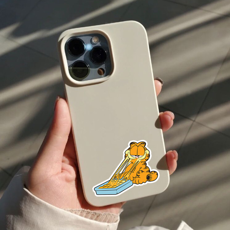 استیکر تزئینی موبایل و تبلت لولو مدل گارفیلد و لازانیا GARFIELD کد 543