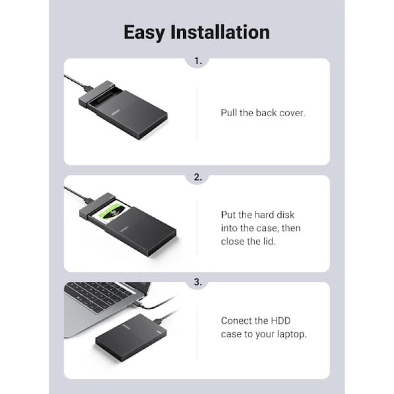 قاب هارد اکسترنال  2.5 اینچی USB 3.0 یوگرین مدل CM471-30719
