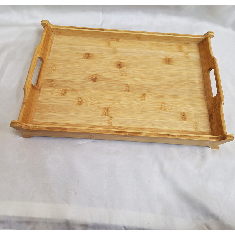 سینی دسته دار مدل بامبو سلطنتی 02 سایز 25×35 سانتی متر
