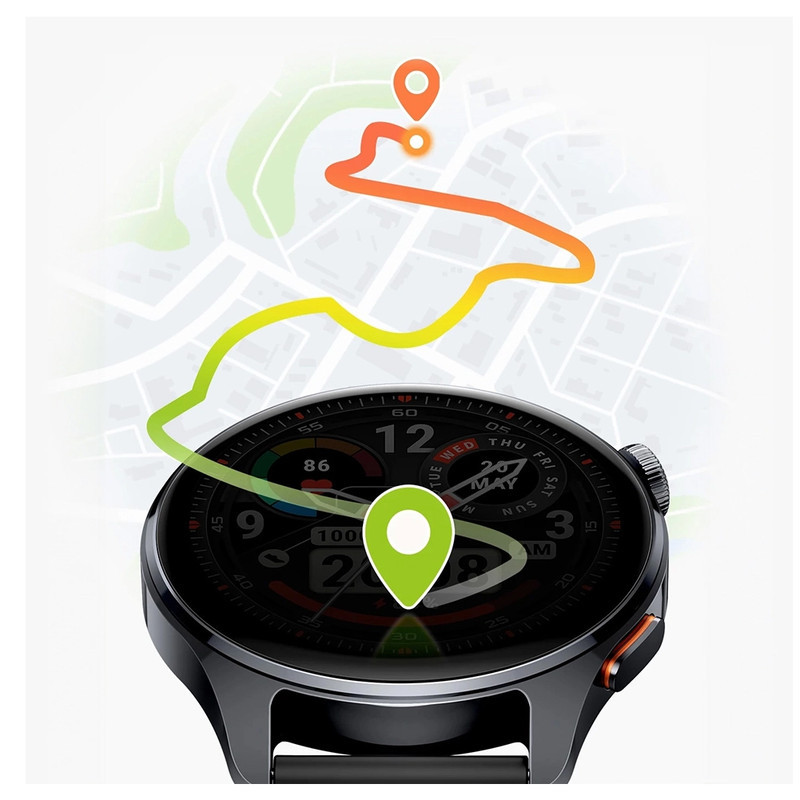 ساعت هوشمند 47 میلی‌متری هایلو مدل Watch 4S با بند سیلیکونی