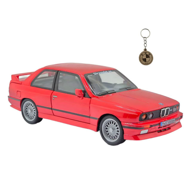ماکت ماشین ناب سل مدل بی ام و فلزی BMW M3 E30 به همراه جاسوییچی