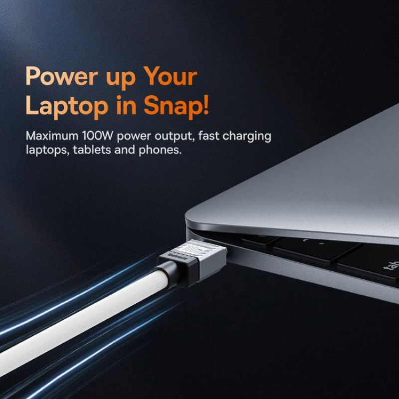 کابل USB-C بیسوس مدل CoolPlay Series 100W طول 2 متر