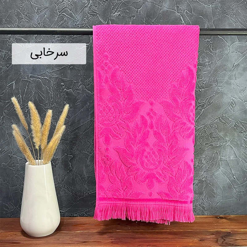 حوله دست و صورت بهباف آذر طرح سویل سایز 45×90 سانتی متر