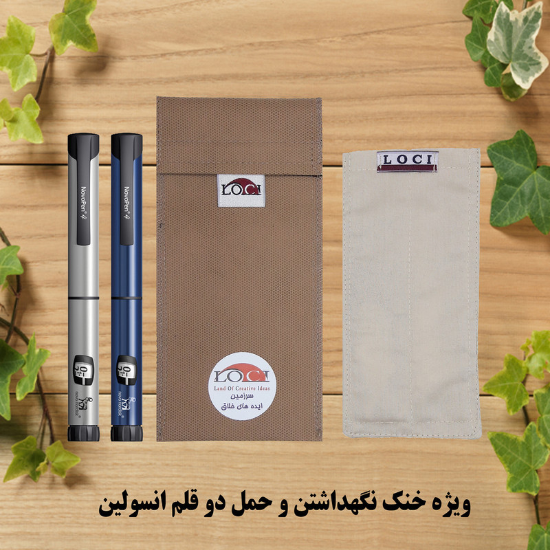 کیف خنک نگهدارنده انسولین لوک آی مدل 2 قلم کد 00 مجموعه 2 عددی