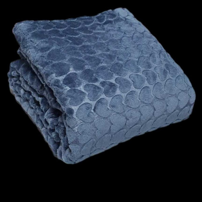 پتو مسافرتی 2 نفره تیسا مدل قلبی  سایز 220x200 سانتی‌متر