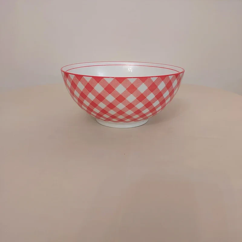 کاسه مدل  سالاد خوری طرح چهار خانه
