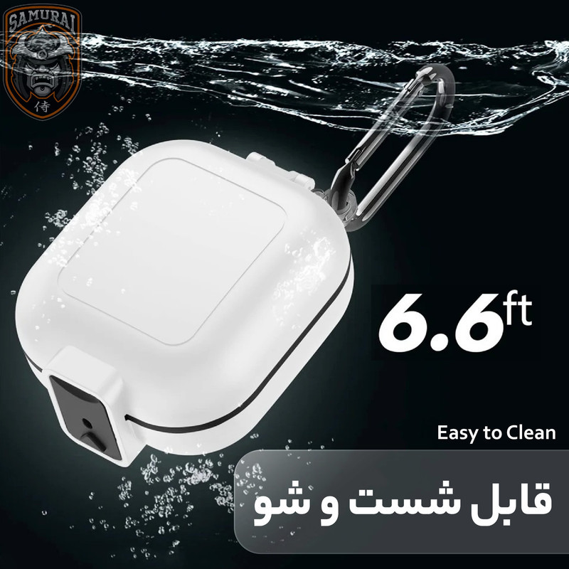 کاور سامورایی مدل Quad-38 مناسب برای کیس هدفون سامسونگ Galaxy Buds Live  Buds Pro  Buds 2  Buds 2 Pro  Buds FE  Buds Core