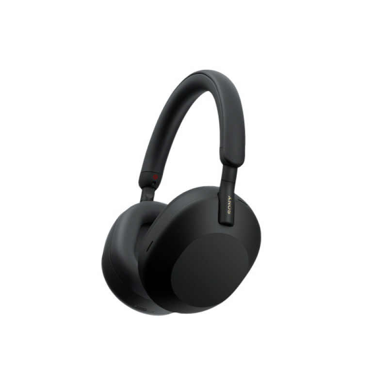 هدفون بی‌سیم سونی مدل WH-1000XM5 با نویز کنسلینگ فعال (ANC)، درگاه شارژ USB Type-C، دارای 4 میکروفون با فناوری Beamforming، پشتیبانی از دستیار صوتی، قابلیت اتصال همزمان به دو دستگاه