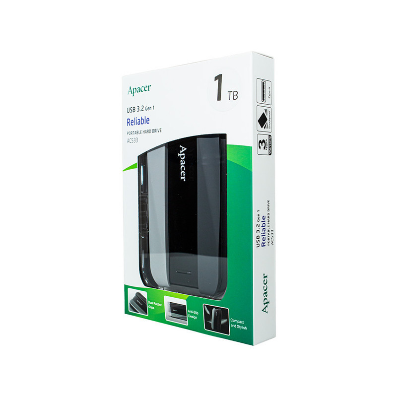 هارد اکسترنال اپیسر مدل ac533 ظرفیت یک ترابایت دارای رابط USB Type-A 3.0