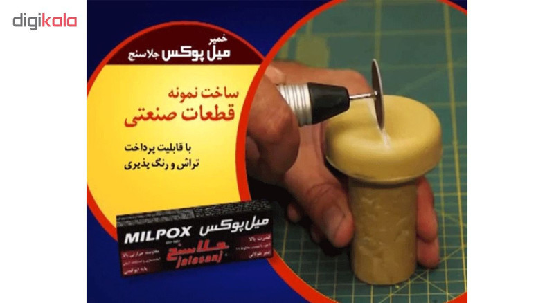 خمیر دوقلو هزار کاره میل پوکس جلاسنج مدل سریع خشک و آرام خشک حجم 100 گرم بسته 2 عددی