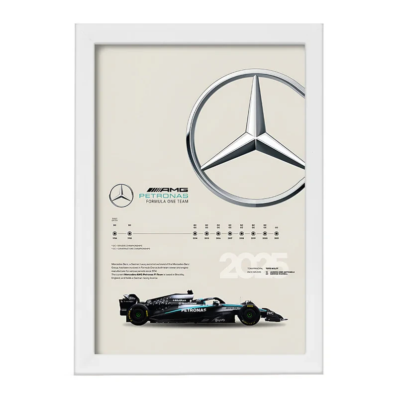 تابلو خندالو طرح مرسدس بنز (Mercedes Benz) کد F13492