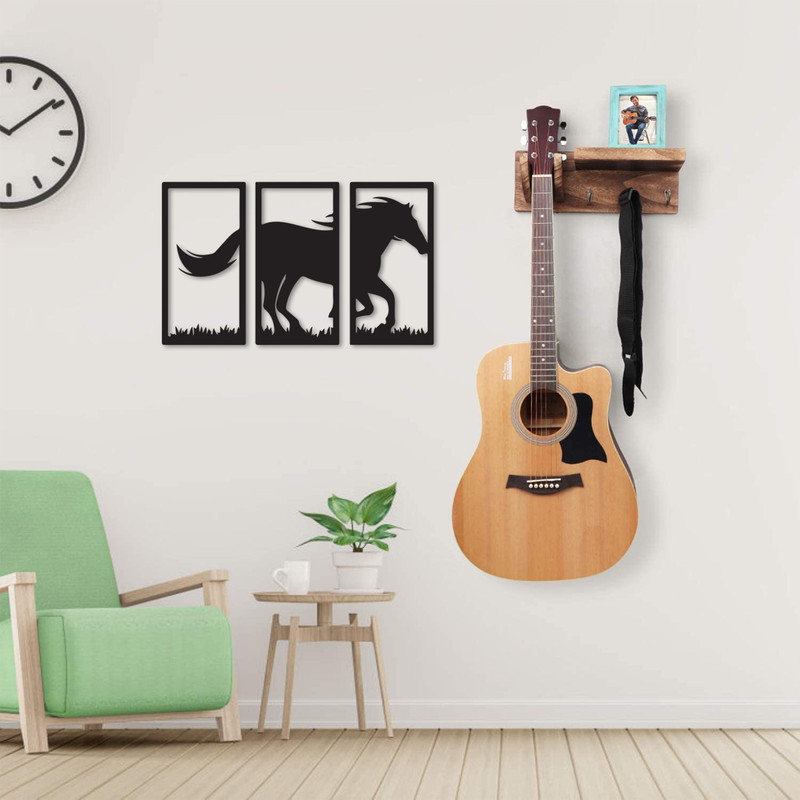 دیوارکوب باروچین مدل اسب وحشی کد ws-28 مجموعه 3 عددی
