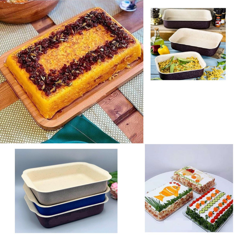 قالب کیک به گز مدل مستطیل گرانیتی