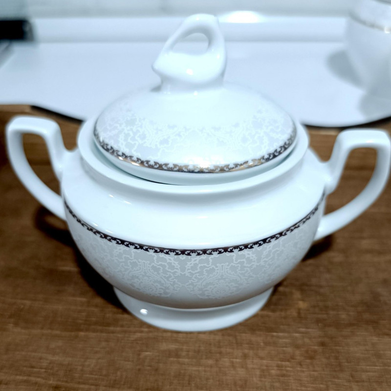 قندان صنایع چینی تقدیس مدل دور طلا