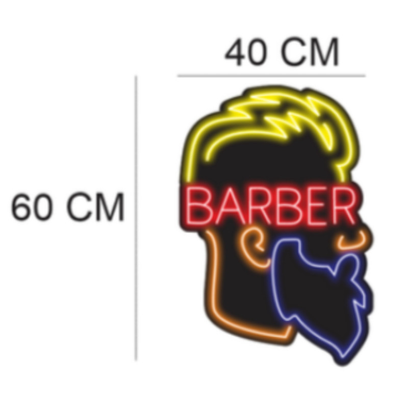 تابلو ال ای دی نئون فلکسی مدل BARBER کد 01