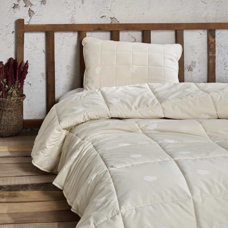 لحاف  تک نفره کاتن باکس مدل Yun Yorgan سایز 215*155 سانتی متر