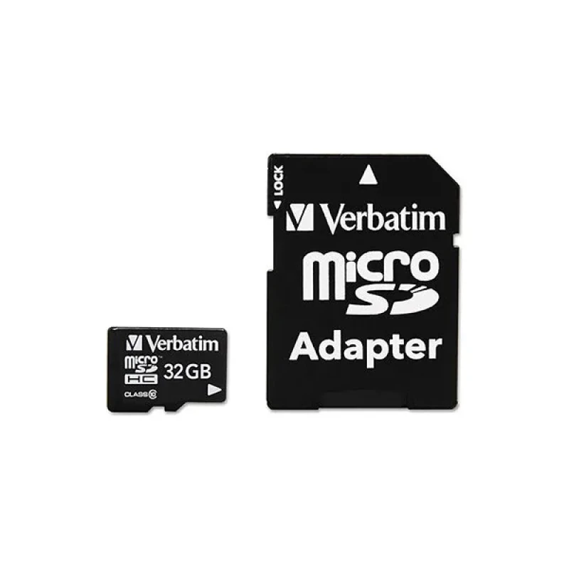 کارت حافظه Micro SDHC ورباتیم مدل Premium v10 کلاس 10 UHS-I سرعت 90MBS ظرفیت 32 گیگابایت به همراه آداپتور