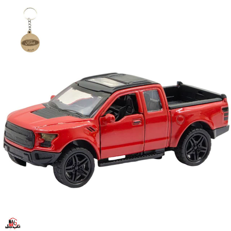 ماکت ماشین ناب سل مدل فورد رپتور فلزی موزیکال چراغدار FORD به همراه جاسوییچی