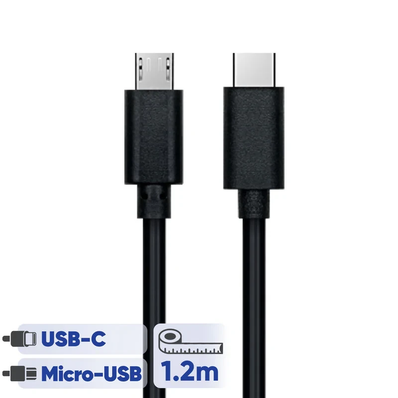 کابل تبدیل USB-C به micro USB کی نت پلاس مدل KP-C2002 طول 1.2 متر