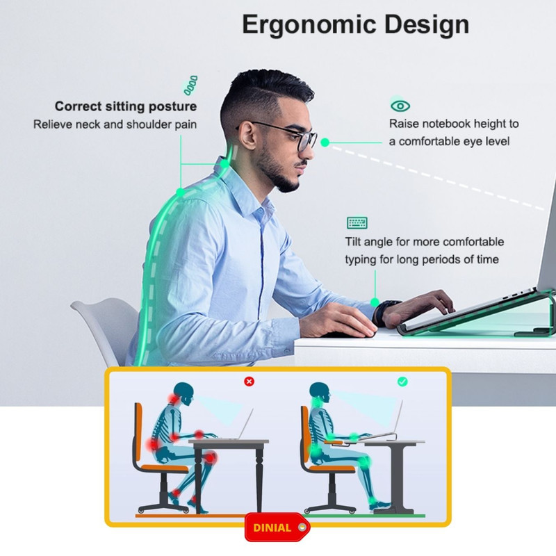پایه نگهدارنده لپ تاپ دینیال مدل DN01
