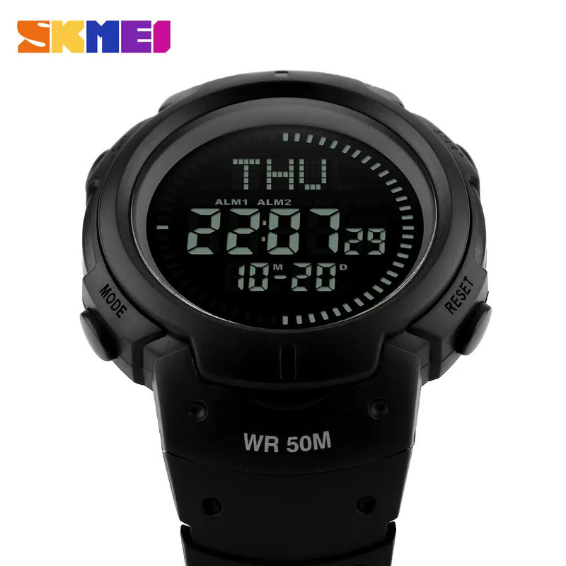 ساعت مچی دیجیتال اسکمی مدل قطب نما دار کد SKM-1231BK