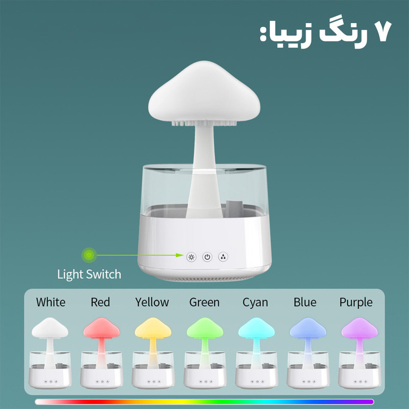 دستگاه بخور سرد و رطوبت‌ساز مدل قارچ
