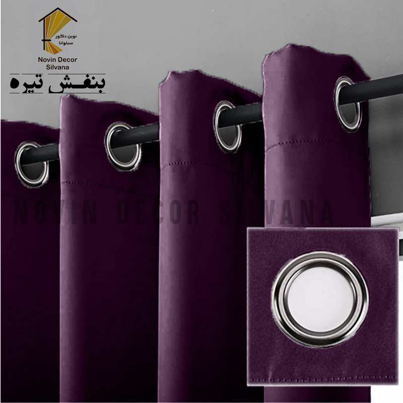 پرده پانچ نوین دکور سیلوانا مدل کتان سایز 200 × 280 سانتی‌متر