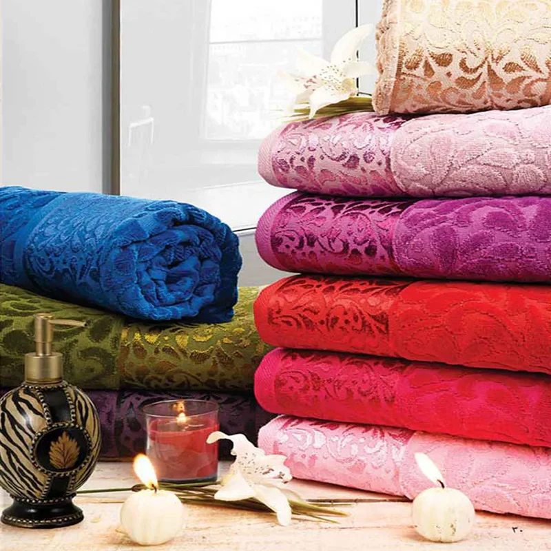 حوله حمام بهباف آذر مدل Antique سایز 155×95 سانتی متر