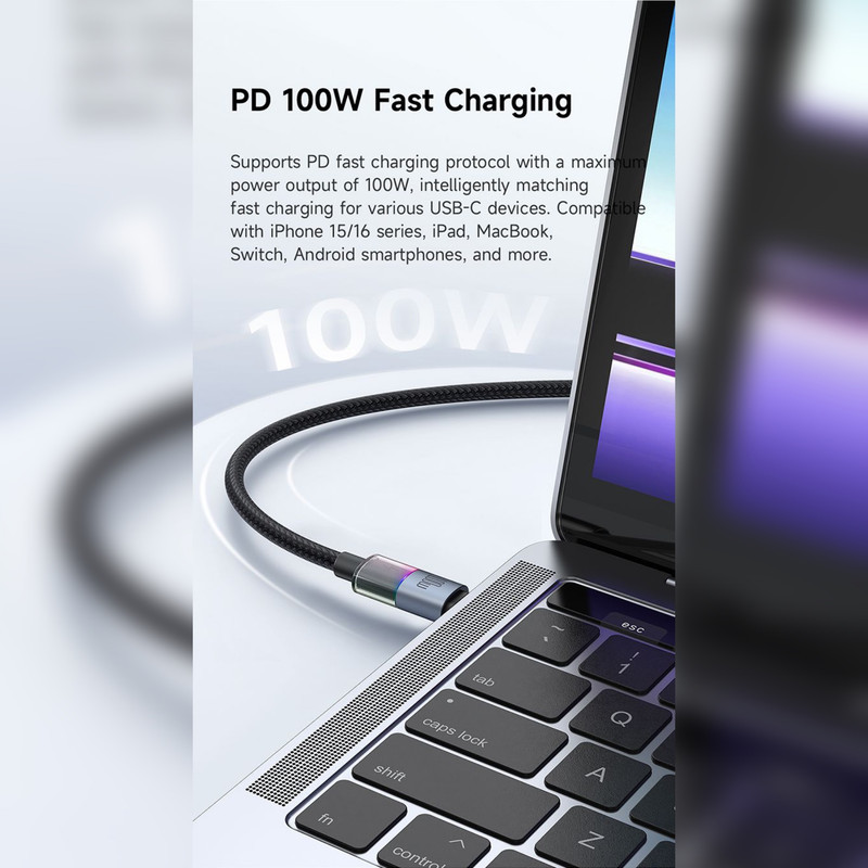 کابل usb-c مک دودو مدل ca-8200 100w طول ۱.۲متر