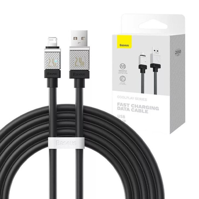 کابل تبدیل USB به لایتنینگ بیسوس مدل CoolPlay Series Fast طول 1 متر