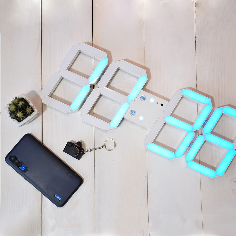 ساعت دیواری مدل دیجیتالی هامین RGB