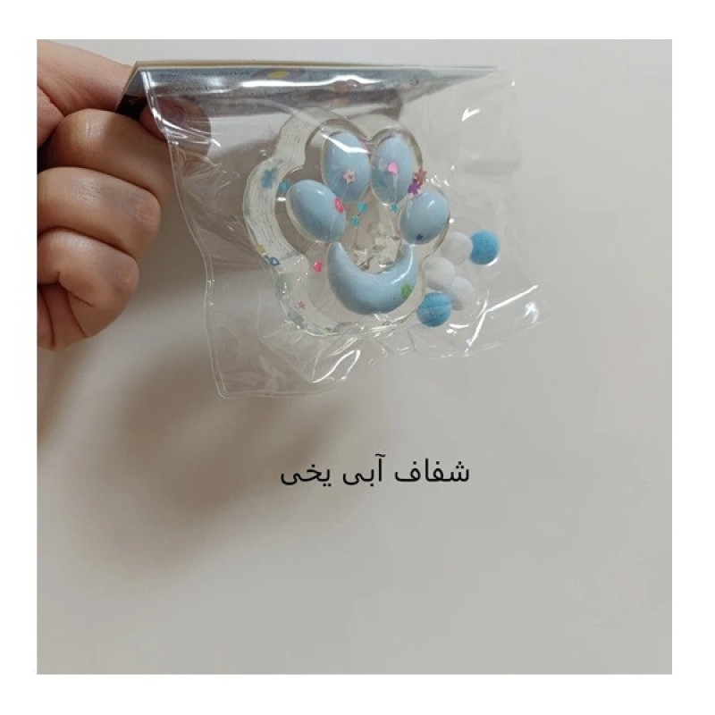 فیجت ضد استرس مدل اسکوییشی شفاف طرح پنجه گربه