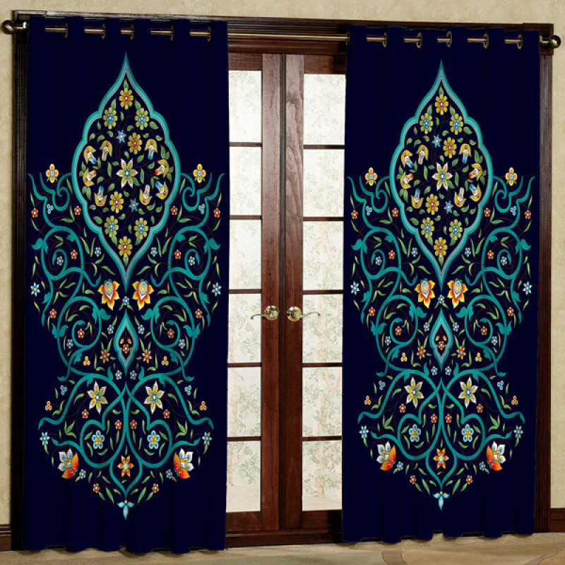 پرده مدل پانچی کد 5540 سایز 280x140 سانتی متر